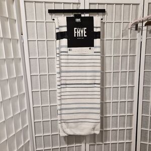 FRYE Reversible Striped Soft Blanket NWT